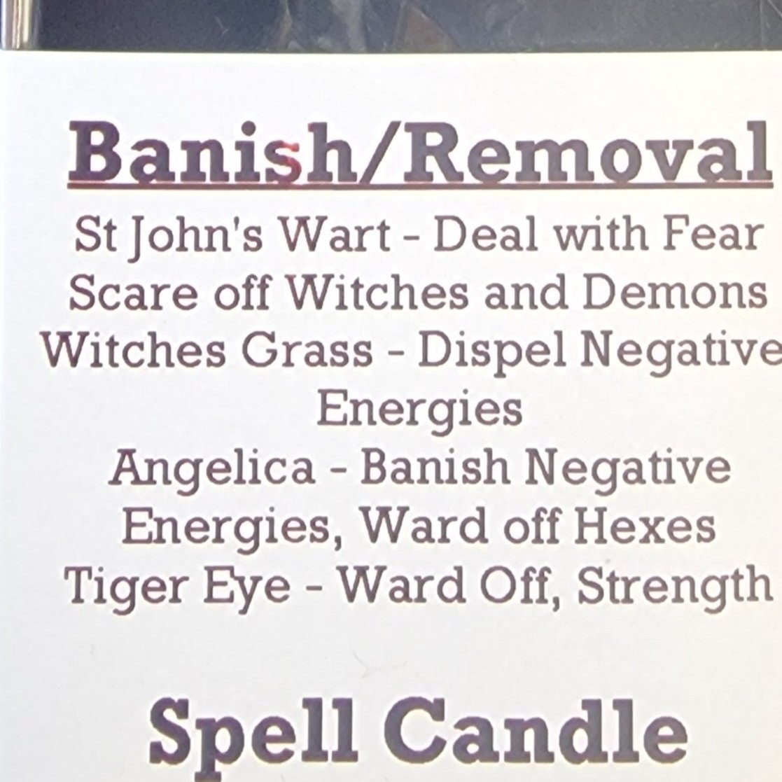 Banish Removal Spell Candle