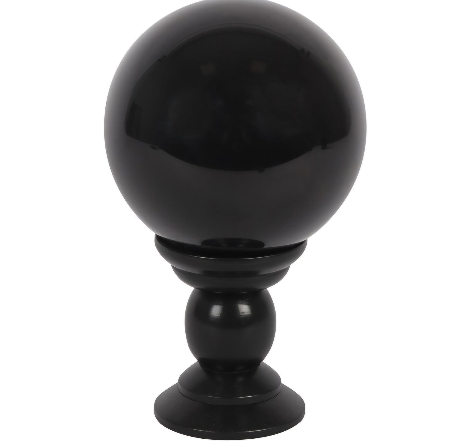 Large Black  Crystal Ball