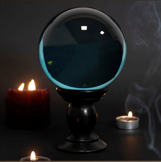 Large Teal Crystal Balls