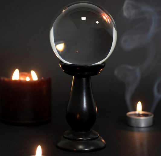 Small Clear Glass Crystal Ball