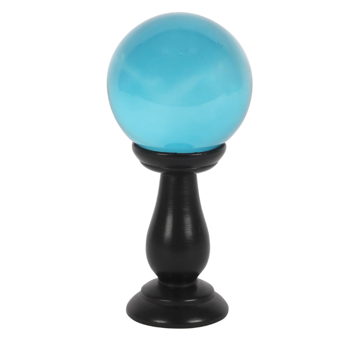 Small Teal Glass Crystal Ball