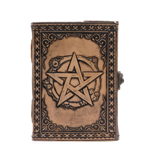 Pentacle - Esoteric Notebook - Antique Grey - 200 pages  Stich Edge- 17.5x12.5x3cm