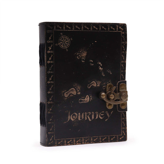 Leather Journal - Plain Paper - Work & Dream Big